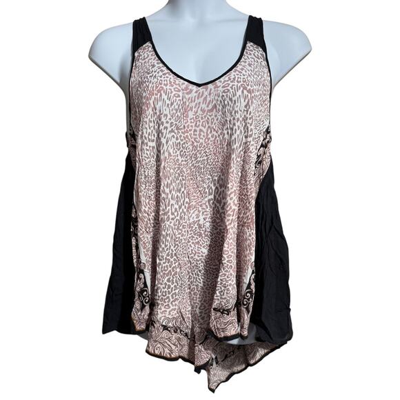 Free People Intimately Women's Leopard Print Swing Tunic Tank Top XS / Small - Picture 13 of 13